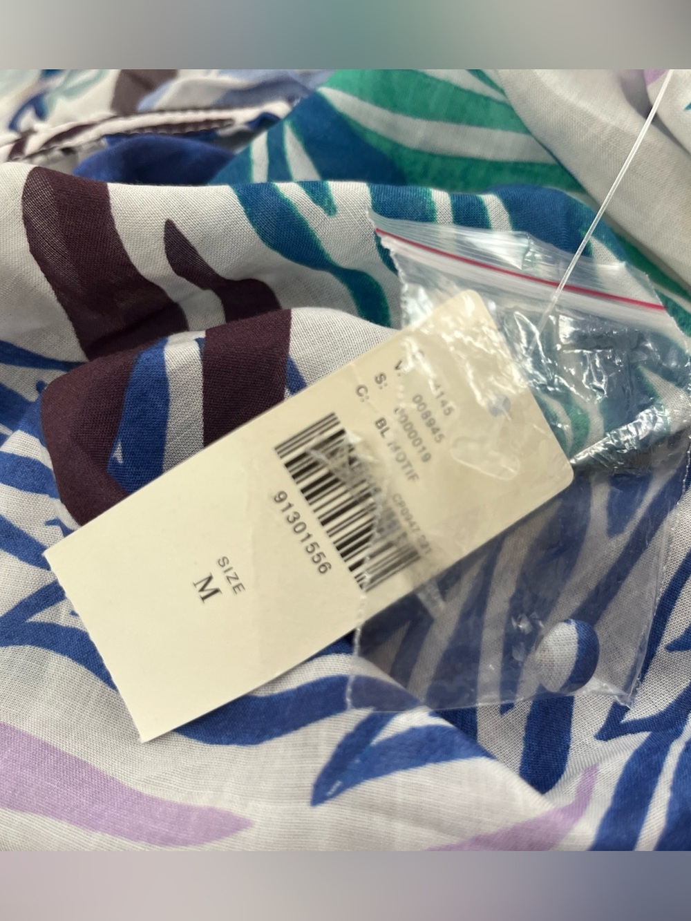 Anthropologie Halter Plunge Maxi Dress in Blue, Green & Lavender Size Medium - Picture 8 of 8